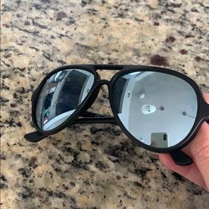 matte black Ray Ban sunglasses